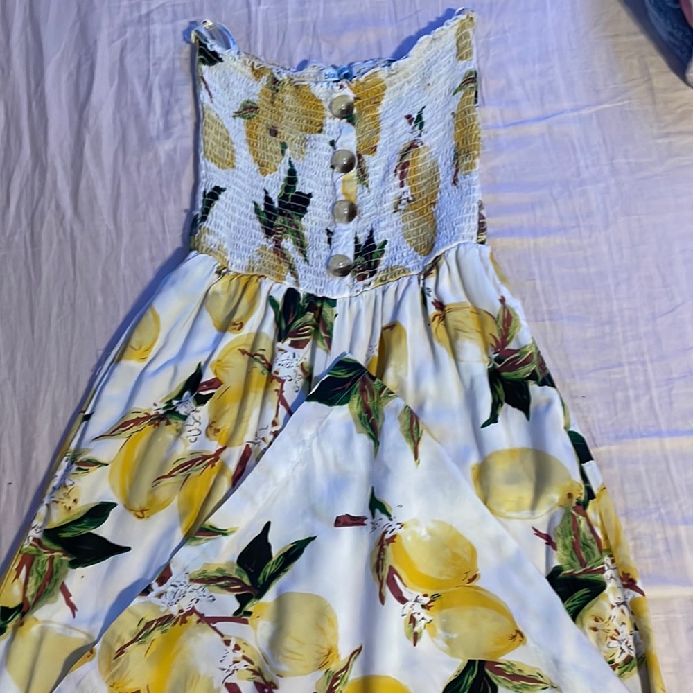 Lemon jump suit